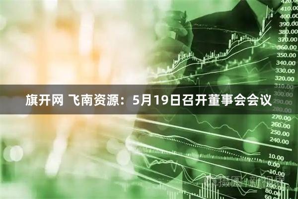 旗开网 飞南资源：5月19日召开董事会会议