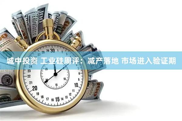 城中投资 工业硅周评：减产落地 市场进入验证期